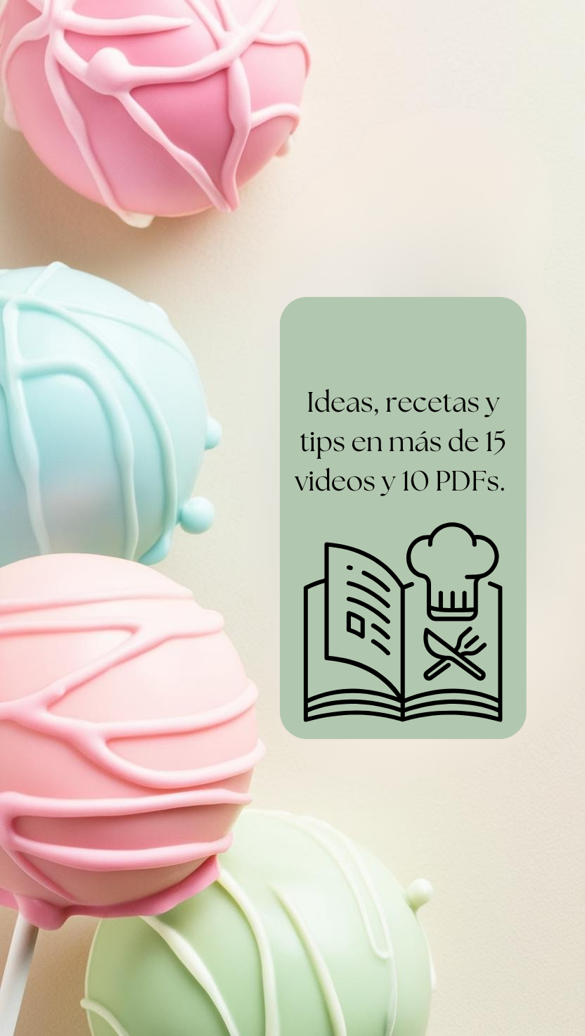 Ideas, recetas y tips en más de 15 videos y 10 PDFs. ✨